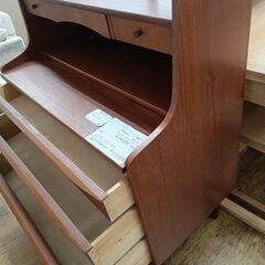 ★リユースのサカイ水戸店★ライティングデスクダークブラウンH106×D43.5×W83.5クリーニング済みMT6114の画像