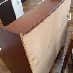 ★リユースのサカイ水戸店★ライティングデスクダークブラウンH106×D43.5×W83.5クリーニング済みMT6114の画像