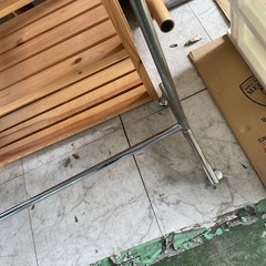 スチールハンガー　ハンガーラック　中古の画像