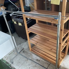 スチールハンガー　ハンガーラック　中古の画像