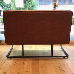 ブラウン 2人掛けソファ NOCEの画像