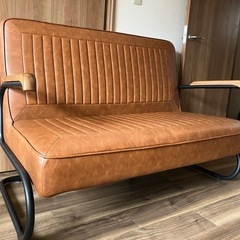 ブラウン 2人掛けソファ NOCEの画像