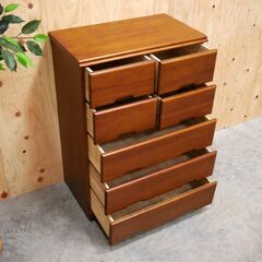 ≪zyt2535ジ限≫ 未使用/長期保管品 総桐５段チェスト　幅60cm　奥行35cm　高さ85.3cm　クロシオ <64570>5段チェスト  宮城県仙台市 71023-12の画像