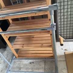 スチールハンガー　ハンガーラック　⓶ 中古の画像