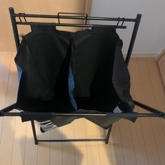 ランドリーバスケット&物干しの画像