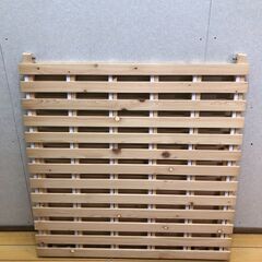 折りたたみ式 すのこベッド 木 通気性 折りたたみ 収納便利 布団干し すのこマット 湿気対策 ナチュラル 251106-5の画像