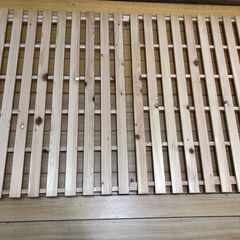 折りたたみ式 すのこベッド 木 通気性 折りたたみ 収納便利 布団干し すのこマット 湿気対策 ナチュラル 251106-5の画像