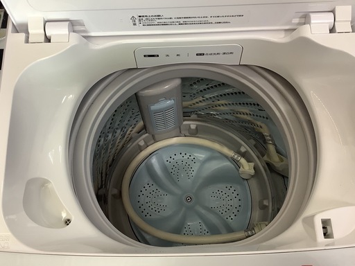 【リサイクルサービス八光】2019年製　ハイセンス　全自動洗濯機 ホワイト HW-G55B-W [洗濯5.5kg /乾燥機能無 /上開き]