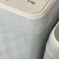 【リサイクルサービス八光】2019年製　ハイセンス　全自動洗濯機 ホワイト HW-G55B-W [洗濯5.5kg /乾燥機能無 /上開き]の画像