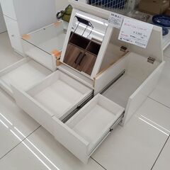 ★リユースのサカイ日立店★HJ8219  ドレッサー ライトベージュ H24～57×D44.5×W94.5 クリーニング済み の画像