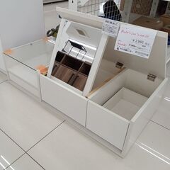 ★リユースのサカイ日立店★HJ8219  ドレッサー ライトベージュ H24～57×D44.5×W94.5 クリーニング済み の画像