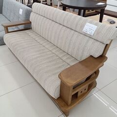 ★リユースのサカイ日立店★HJ8220  3人掛けソファ ナチュラルブラウン H82×D70×W185 クリーニング済み の画像
