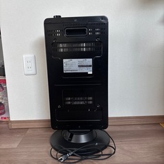 山善　カーボンヒーター　黒　DC-S097 21年製の画像