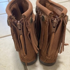 アースミュージック&エコロジー ショートブーツ　ブラウン 23cmの画像