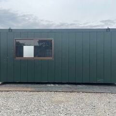 【三重】 4坪ハウス　(土日引き取り可)　エアコン　8畳　コンテナハウス　ユニット　トレーラー　大型　事務所　倉庫　物置　【配送可】の画像