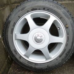 アルミホイール４本　14インチ×6JJ　4穴　175/65/14　PCD２種選択可能　スタッドレスタイヤ付【Goodyear ICENAVI】の画像