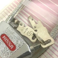 【新品】 ニッサ ワイヤーロック 鍵 50cm 自転車やバイクにの画像