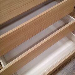 ★リユースのサカイ水戸店★無印良品木製チェスト６段ブラウンH120×D40×W80クリーニング済みMT6117の画像