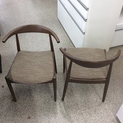 【ニトリのダイニングセット】 ダイニングセット　ニトリ　NITORI　NDコレクション　食卓テーブルセット　2人掛け　イス2脚　布座面　：ダークブラウンの画像