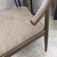 【ニトリのダイニングセット】 ダイニングセット　ニトリ　NITORI　NDコレクション　食卓テーブルセット　2人掛け　イス2脚　布座面　：ダークブラウンの画像