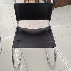 ★リユースのサカイ日立店★HJ8223 大塚家具 ダイニングテーブルセット ブラック H73×D85×W160 クリーニング済み の画像