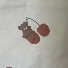 Birthday クマ柄　防水シーツの画像