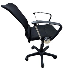 オフィスチェア　黒　キャスター付きの画像