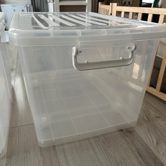 フタ付き収納ボックス 81L　2個の画像