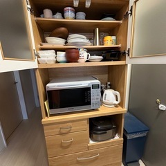 【19日までに引き取りに来ていただける方】ニトリ 食器棚の画像