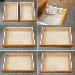 ≪zyt2536ジ限≫ 未使用/長期保管品 ５段チェスト　幅60cm　奥行45cm　高さ91cm　メイト60-5HC/無垢材/整理タンス/06-013/田中家具製作所製造  宮城県仙台市 71023-11の画像