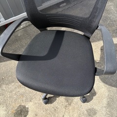 メッシュチェア　ブラック　黒　Cの画像