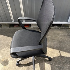 メッシュチェア　ブラック　黒　Cの画像