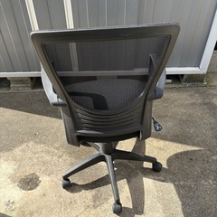 メッシュチェア　ブラック　黒　Cの画像
