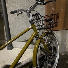 20インチ　カーキ色　子供自転車の画像