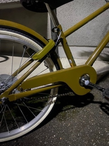 20インチ　カーキ色　子供自転車