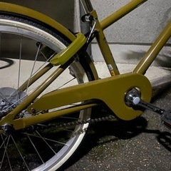 20インチ　カーキ色　子供自転車の画像