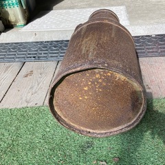 ガーデニング 古民具 ミルク缶 高さ70cm 牛乳缶 昭和レトロ アンティークの画像