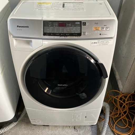 石2511-102 Panasonic2014年製　ドラム式洗濯乾燥機　プチドラムNA-VD130L 動作確認済み　キズ汚れ有り