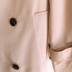 ベルト付きトレンチコートの画像