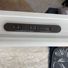 ✨シングルベッド/収納付きベット/ベットフレーム/コンセント付きベット/№3573/ホワイトベッド✨の画像