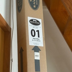 撮影用 背景紙 サベージ シームレス #01 スーパー ホワイト（幅2.72m）の画像