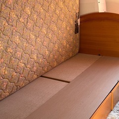 ベッドシングルマットレスつき付きの画像