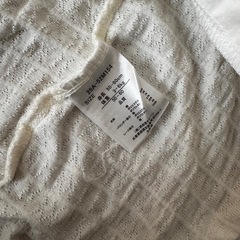 ホワイト コットンロンパース 50〜60cm フリル付きの画像