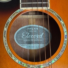 左利きARIAアコースティックギター ELCORDの画像