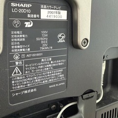 小型テレビとアンテナセットの画像