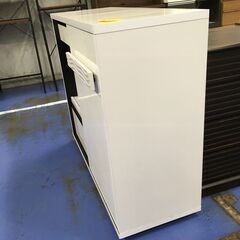 ★リユースのサカイ横浜南店★YM1580 ガルト キッチンカウンター ホワイト W118×D46×H101 クリーニング済みの画像