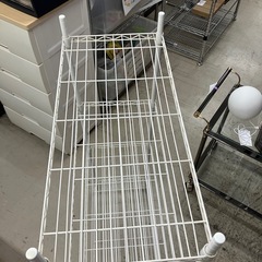 石2511-104 4段スチールラック ホワイト 中古の画像