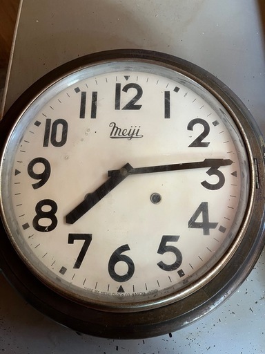 明治時計 トーマス型 8日巻ゼンマイ時計 meiji 昭和レトロ 明治時計 トーマス型 8日巻ゼンマイ時計 meiji 昭和レトロ meiji 明治時計社 made in NAGOYA ジャパンヴィンテージ トーマス型ゼンマイ時計