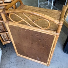 2511-105 4段ラタンチェスト 中古の画像