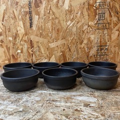 C(7656) 鉄鋳物 ビビンバ鍋 7個　韓国食器 鉄鍋 厨房用品 飲食店 店舗用 業務用 韓国料理の画像